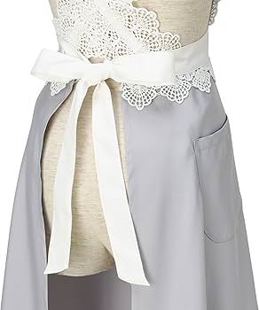 Amazon|Francfranc フランフラン レース フルエプロン グレー Amazon|Francfranc フランフラン レース フルエプロン グレー